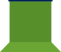 20’ wide green screen can be raised, lowered, or expanded for wide and full-body shots