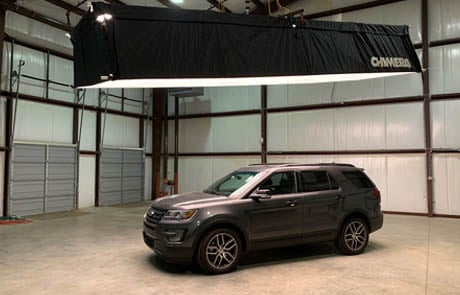 ford explorer video in warehouse studio in raleigh