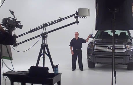 toyota tundra video shoot in studio