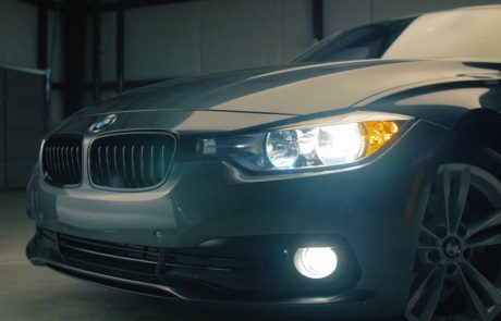 bmw in warehouse studio in raleigh